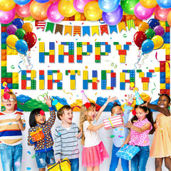 Tatuo building blocks theme decor creates versatile photo moments