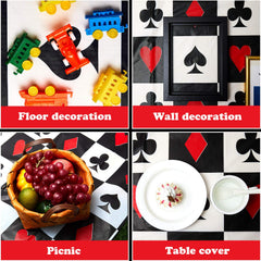 Tatuo disposable casino table cover simplifies cleanup after events