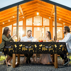 Outdoor-friendly Tatuo tablecloth used as a backdrop for photos.
