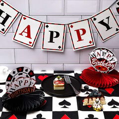 Tatuo durable plastic poker table linen suitable for game night