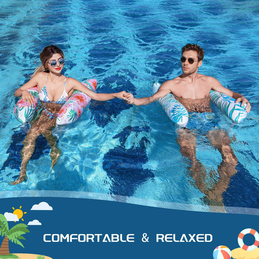 Tavaleu pool floats 2-pack 265 lb load capacity supports many users
