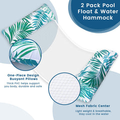 Tavaleu pool floats 2-pack saddle design provides stable buoyant support