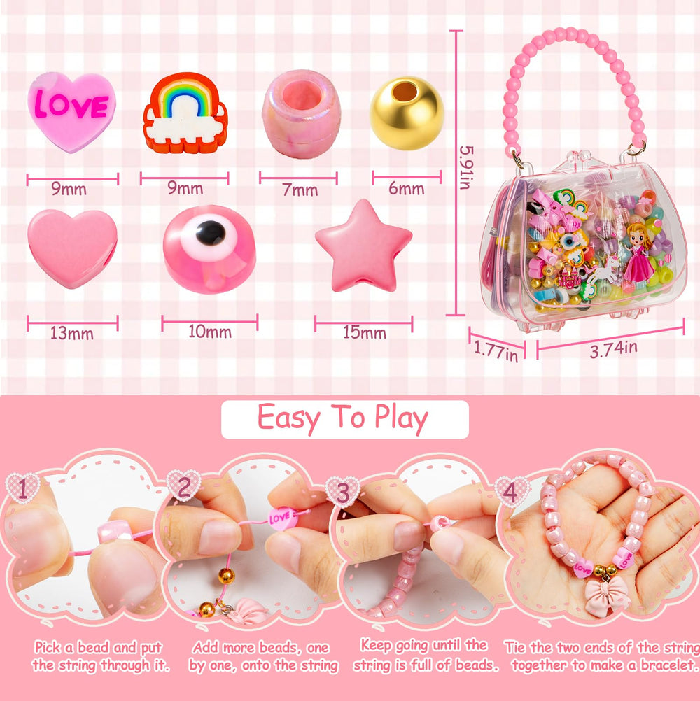 All contents displayed in a transparent handbag ready for immediate DIY creativity.