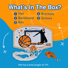 Taylor Toy kids room hoop hamper adds sporty decor and tidy storage.