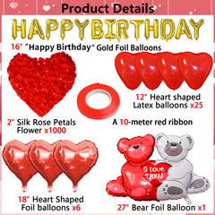 Tayuvira Big Love Bear balloon adds a playful focal point to the room.