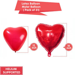 Tayuvira birthday balloon set helps create a complete romantic decor scene.