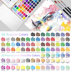 TBC The Best Crafts portable watercolor kit in a tin for art on the go
