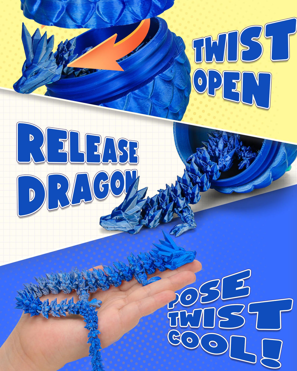 TBOLINE crystal dragons posed for imaginative storytelling and sensory play.