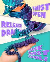 TBOLINE articulated dragon figure demonstrates posable joints for dynamic scenes and imaginative play