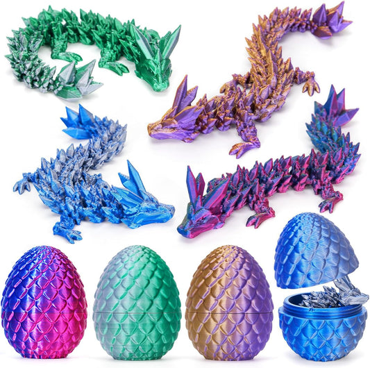 TBOLINE dragon egg assembly: vivid 3D printed centerpiece for play and display.
