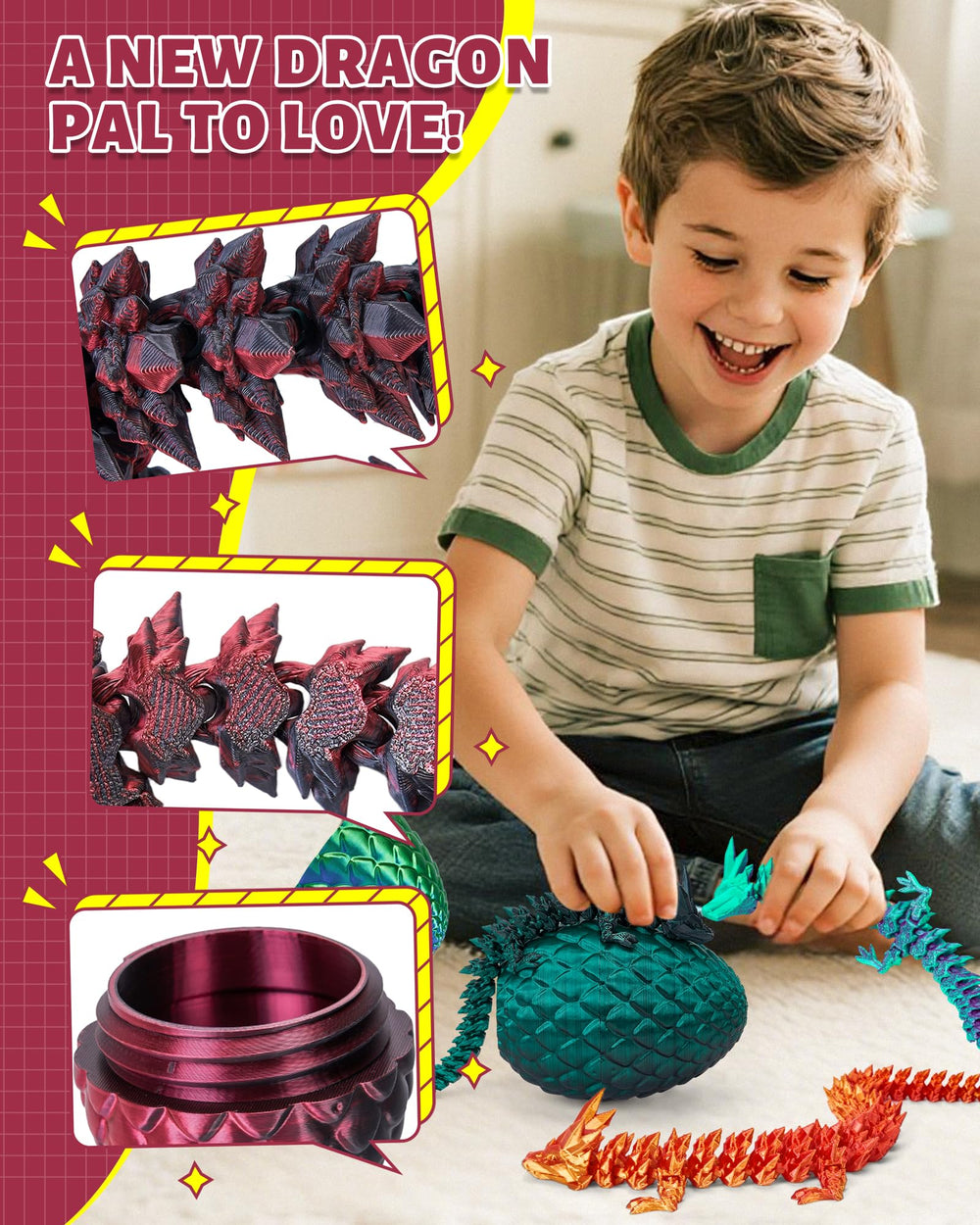 TBOLINE dragon egg open captures dramatic reveal and instant dragon friend.