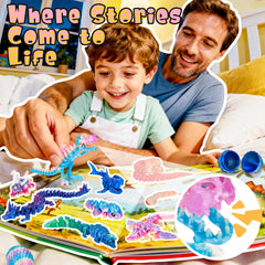 TBOLINE dragon egg opening action shows reveal of parent and baby figures for storytelling