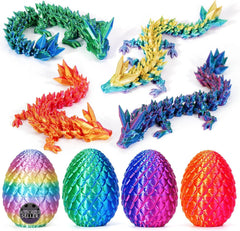 TBOLINE Easter dragon egg red with bendable dragon inside for tactile play.