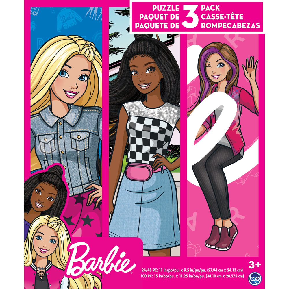 TCG Toys Barbie puzzle β differing sizes help preschoolers practice dexterity and focus.