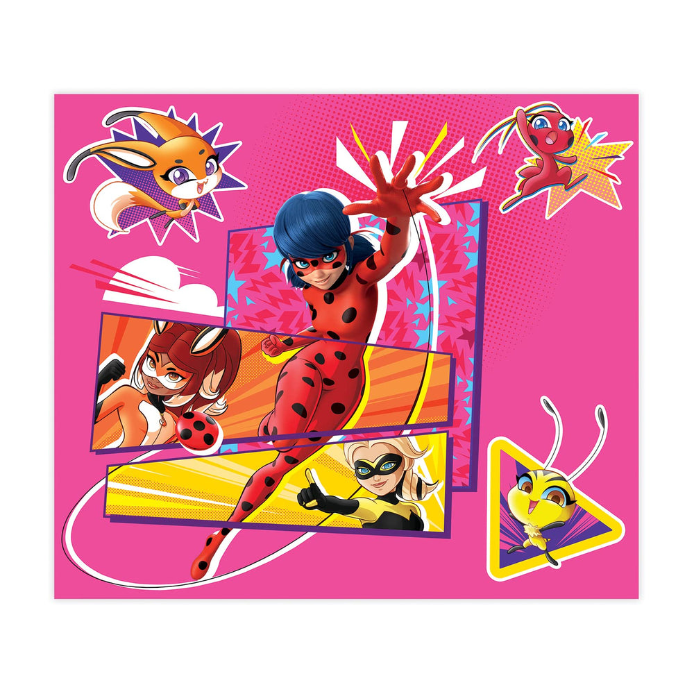 TCG Toys family time with Miraculous Ladybug and Cat Noir puzzle scenery