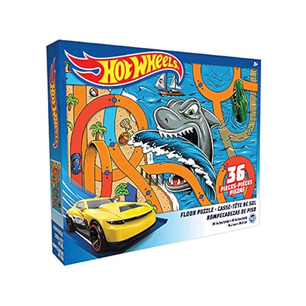 TCG Toys Hot Wheels floor puzzle 36 pieces encourages colorful early learning and focus