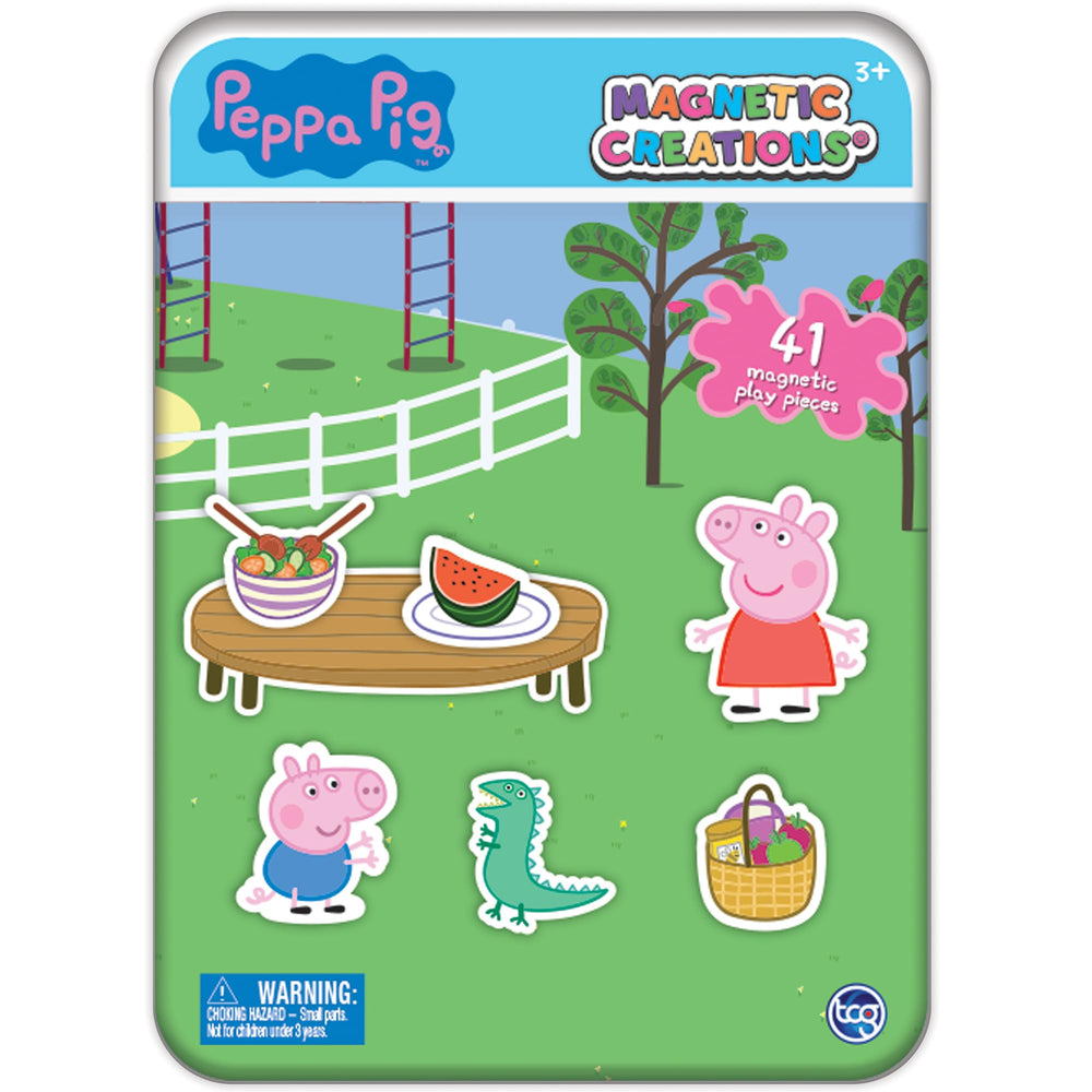 TCG Toys Magnetic Creations Peppa Pig 40-piece magnets spark imaginative storytelling.