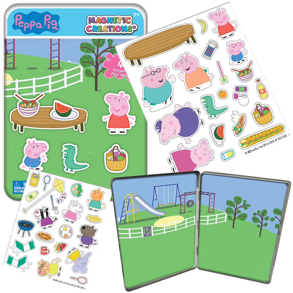 Forty magnets invite creative narration and practice with fine motor skills.