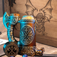 TCGADVN DND mug hand-painted wood-texture finish feels premium.