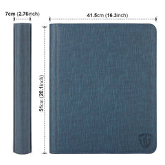 TCGUARD binder side label pocket demonstrates customizable labeling for organized storage.