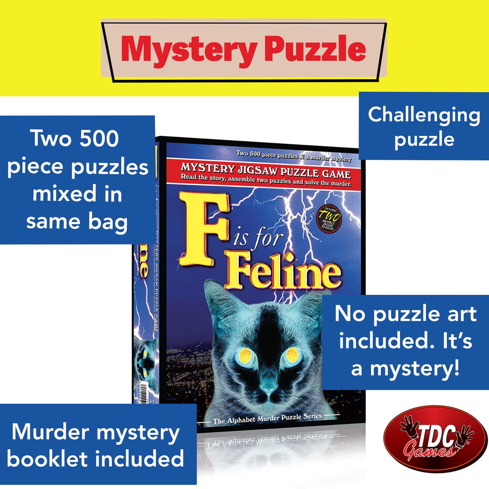 TDC Games Alphabet Mystery two puzzles inside, double challenge for engaging evenings.