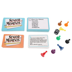 Family game night vibe with Senior Moments for relaxed play