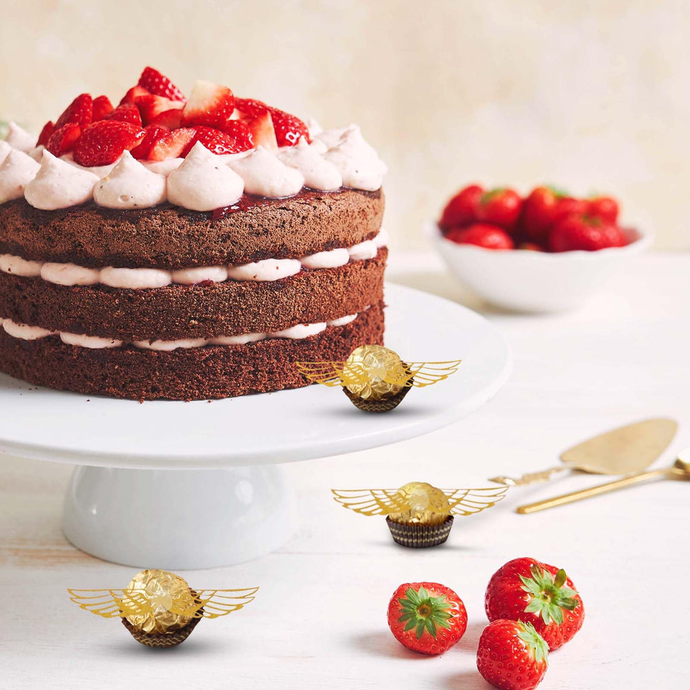Teaaha chocolate decoration topper ideal for birthdays, weddings, and celebrations.