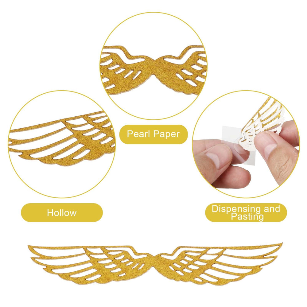 Teaaha gold wings openwork detail elevates your treat's visual appeal.