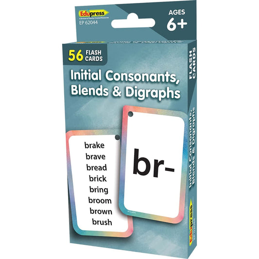 Teacher Created Resources ep62044 initial consonants flash cards front view for classroom learning