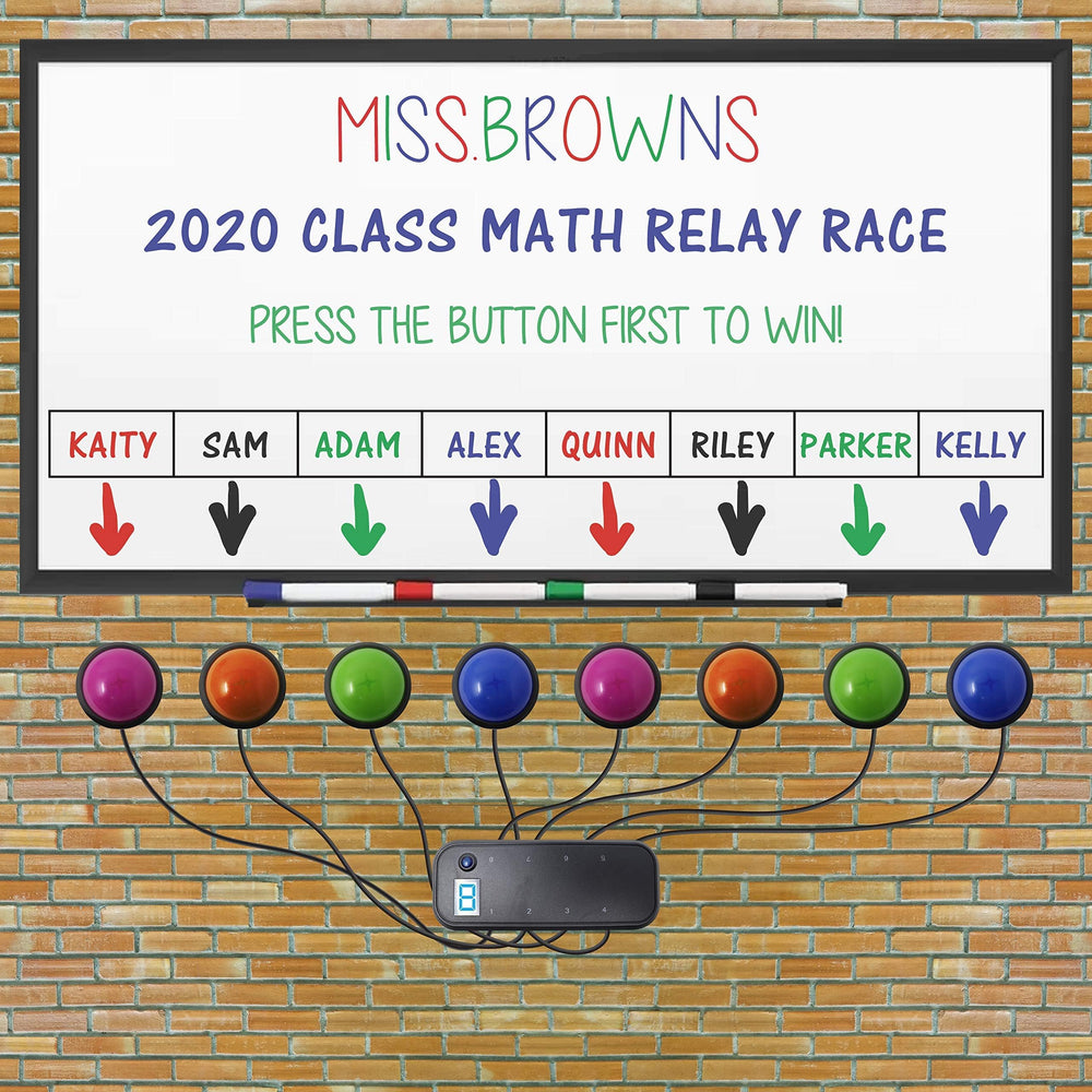 Teacher's Choice light-up buzzer system durable construction for busy events.