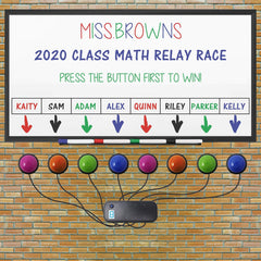 Teacher's Choice light-up buzzer system durable construction for busy events.