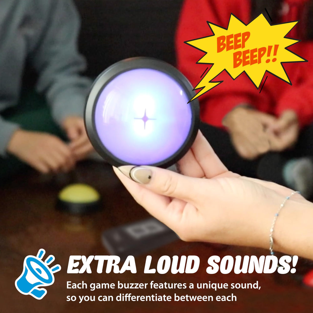 Teacher's Choice light-up buzzers provide clear feedback during quick-fire questions.