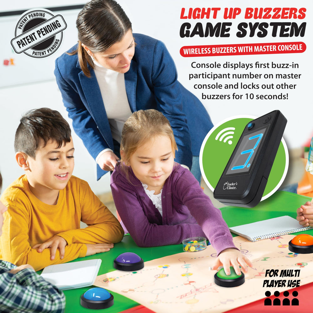 Teacher's Choice master console displays the first buzz for smooth rounds.