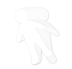 Teaching Tree Paper People Girl 5x9 figure ready for coloring and imaginative play.