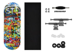 Teak Tuning black wheels provide smooth rolls for daily sessions.
