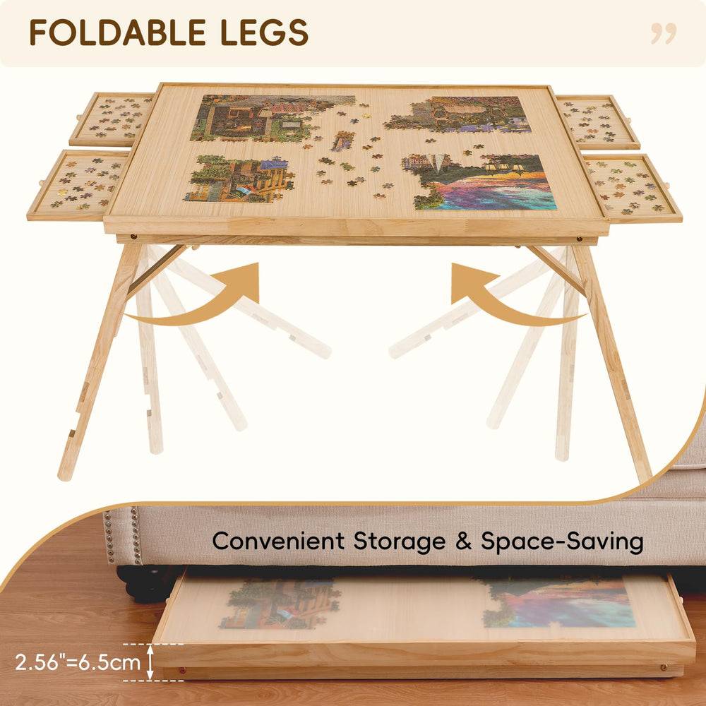 TEAKMAMA large puzzle board cover protects progress from dust and spills.