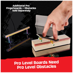 Tech Deck Pro Series authentic graphics from major skate brands on the deck.