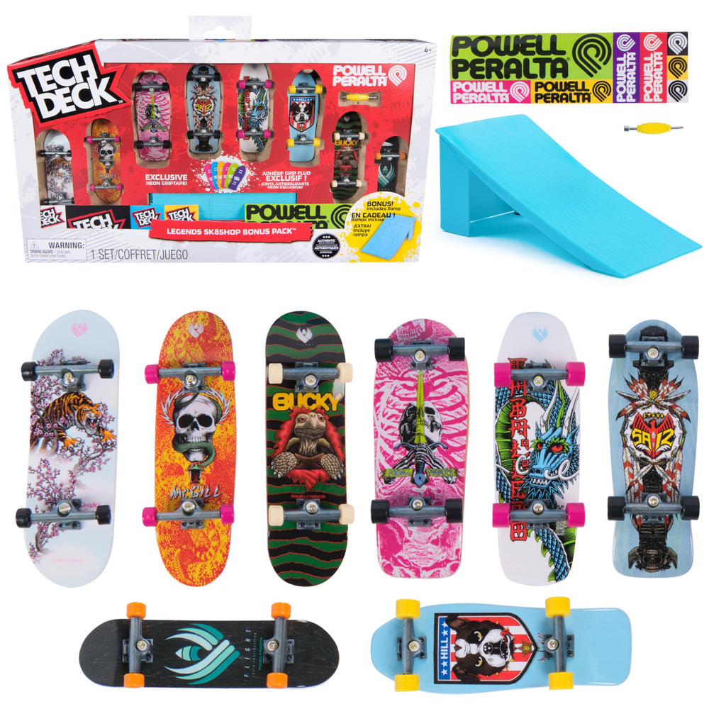 Tech Deck bonus pack with eight fingerboards for creative mini skate sessions