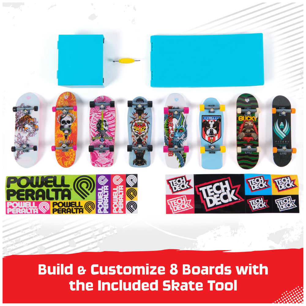 Tech Deck bonus pack includes sticker sheets for customization