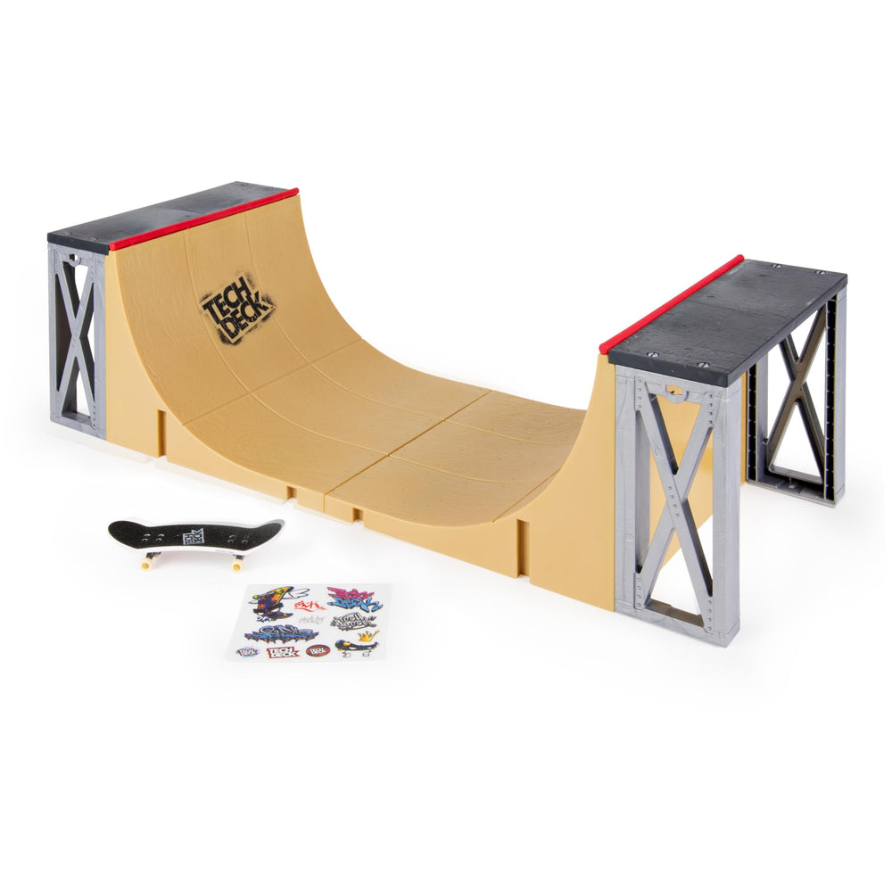 Ramp halves snap together for quick assembly