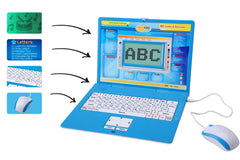 Tech Kidz Exploration Laptop backlight aids visibility in dim rooms