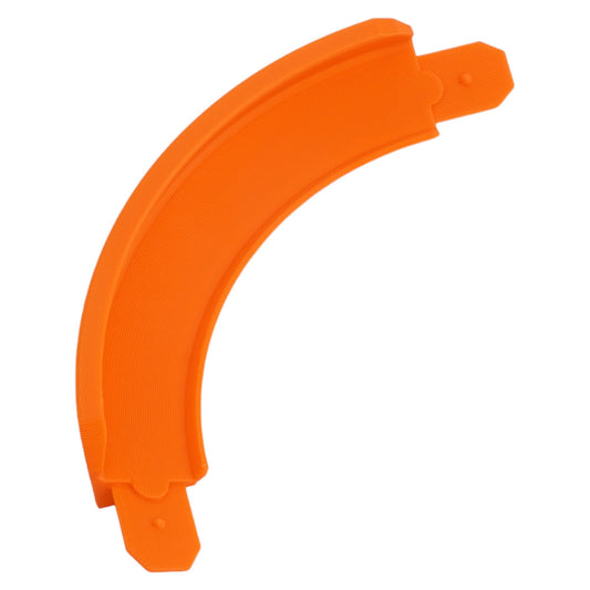 TechConnext 90-degree banked curve enables high-speed Hot Wheels turns.