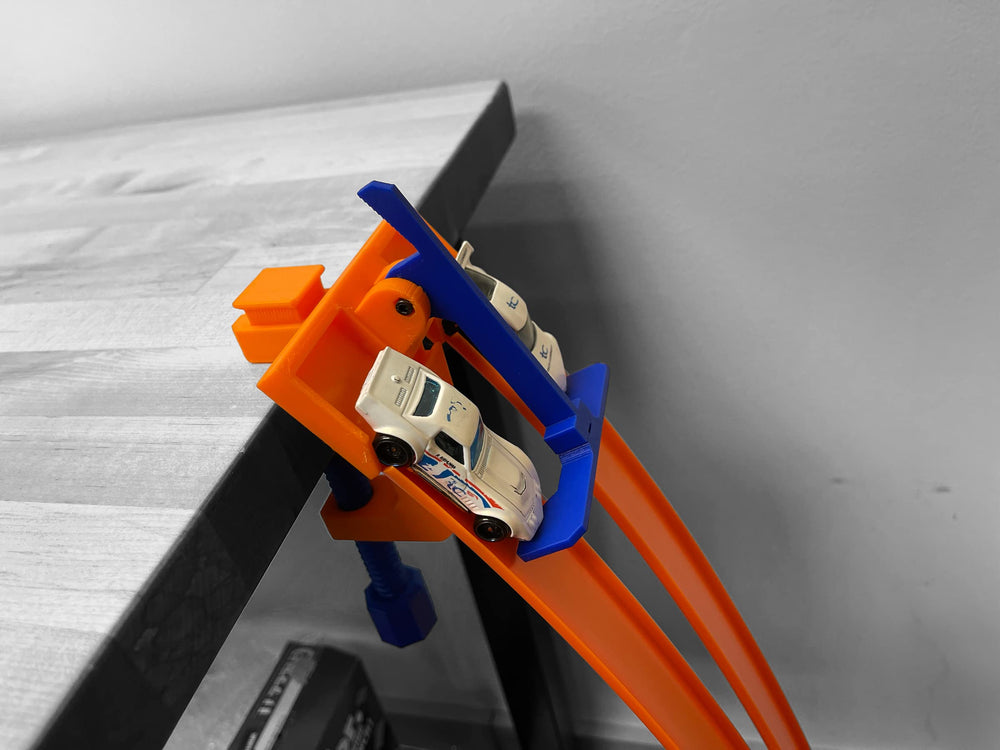 TechConnext compatible with Hot Wheels tracks for easy setups.