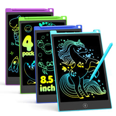 TECJOE LCD writing tablet 4-pack for shared drawing sessions and mess-free creativity on the go.