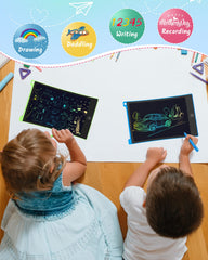 TECJOE LCD writing tablet in travel use scenario for car trips