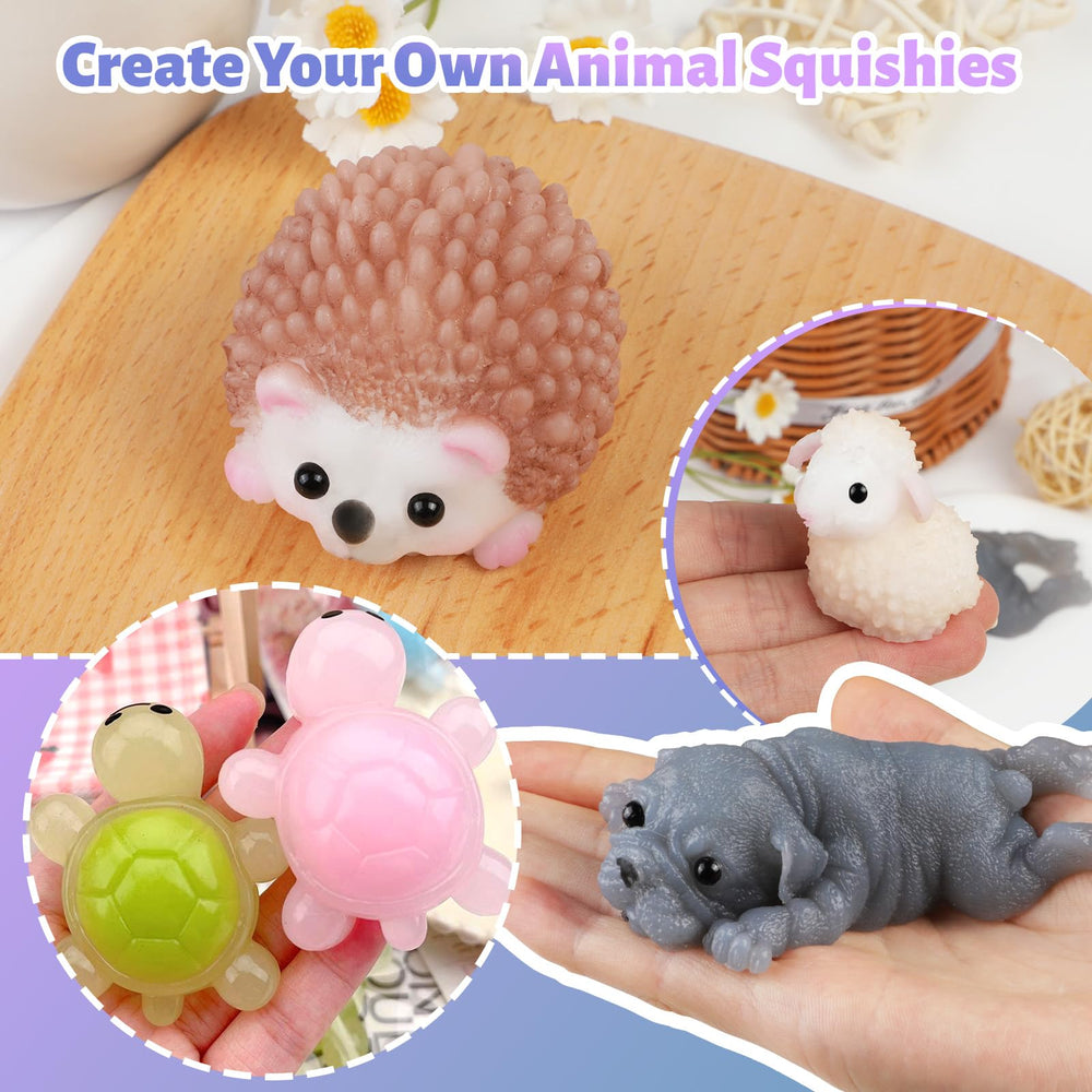 TECMIYO turtle mold ideal for detailed, cute squishy art.