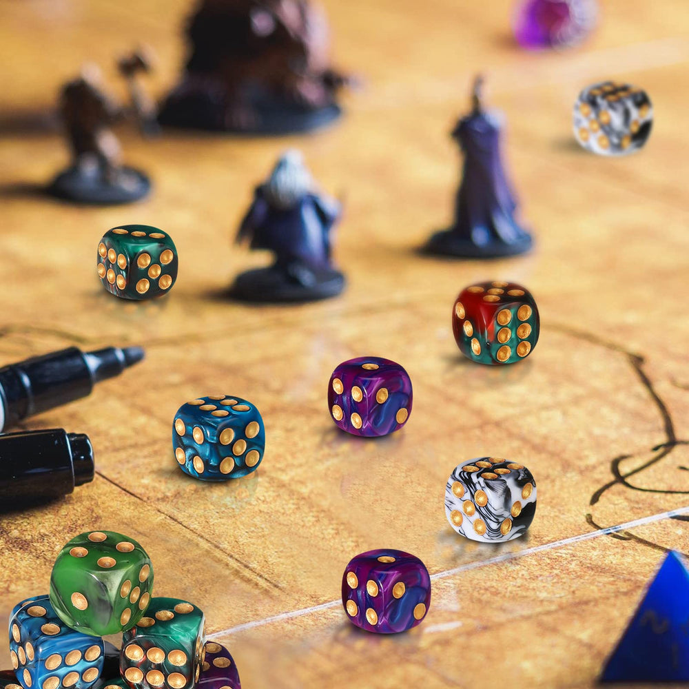 TecUnite mixed colors help distinguish dice in classroom activities