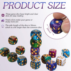 TecUnite durable acrylic dice withstand daily use and travel