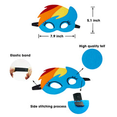 TEEHOME Pony masks variety designs spark joyful pretend-play moments