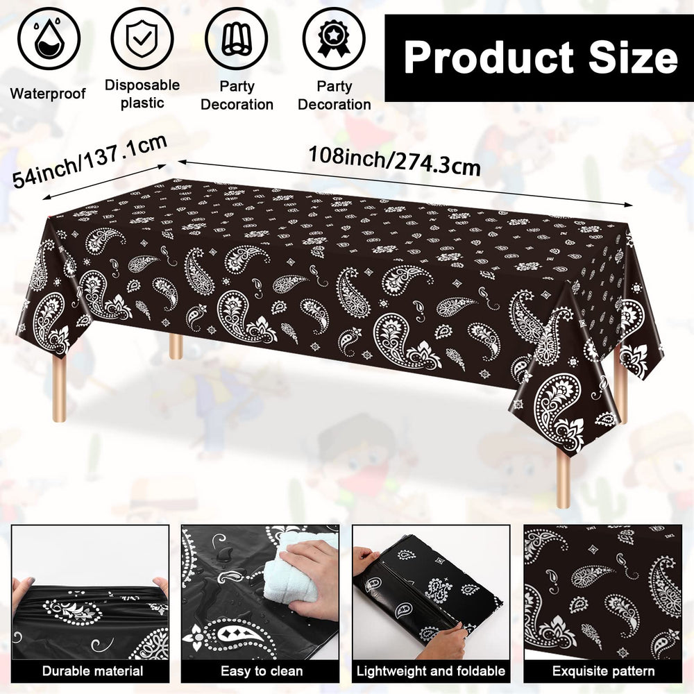 Tegeme bandana pennant banner adds cowboy vibes to decor.